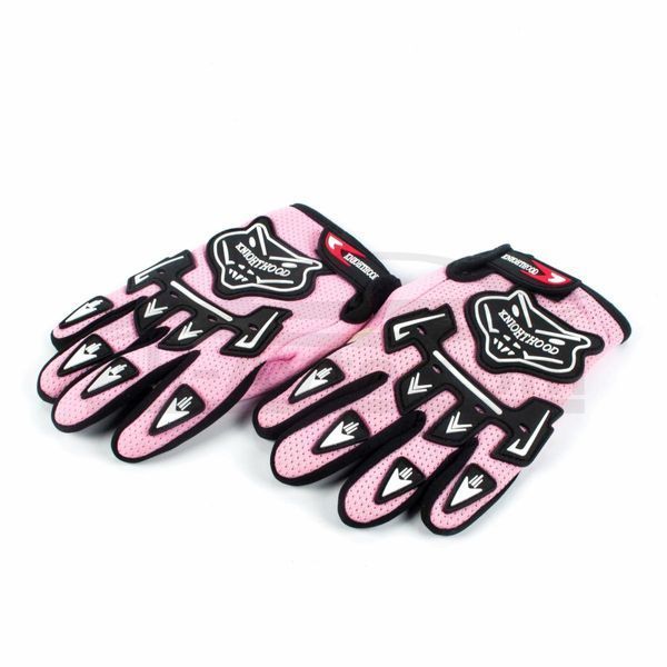Детски спортни ръкавици PINK Мотоциклетни ръкавици с пълен пръст за де