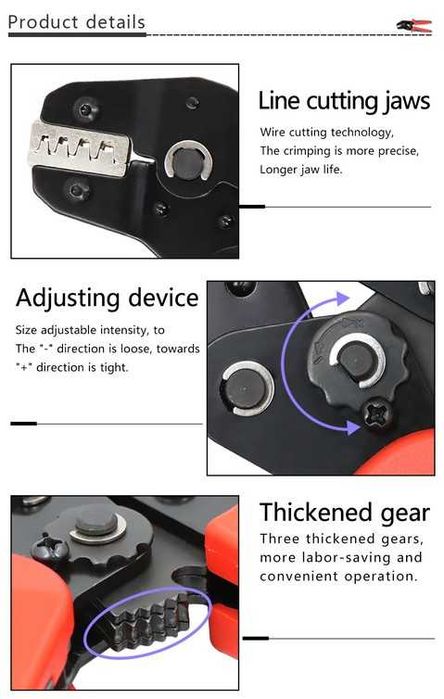 Комплект клещи за кримпване STELS SN-48B Pro