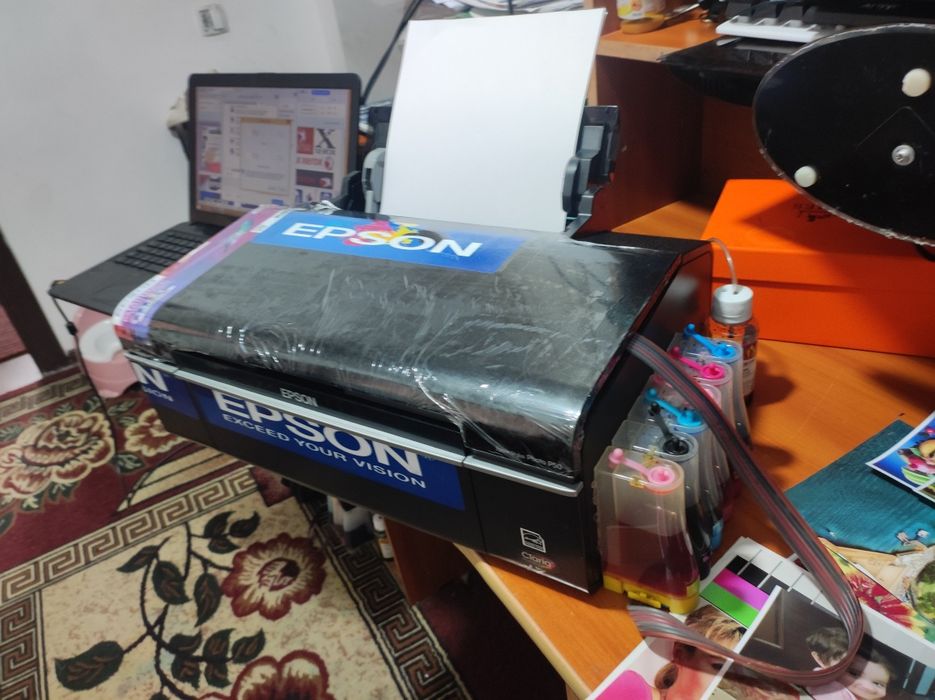 EPSON 6 ta rangli PROFESIONAL HD FOTO PRINT zaprafka tola ishga tayyor