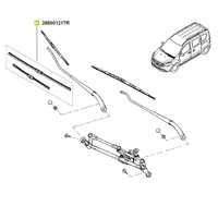 dacia dokker originale stergatoare set lamele dokker/lodgy 288901217r