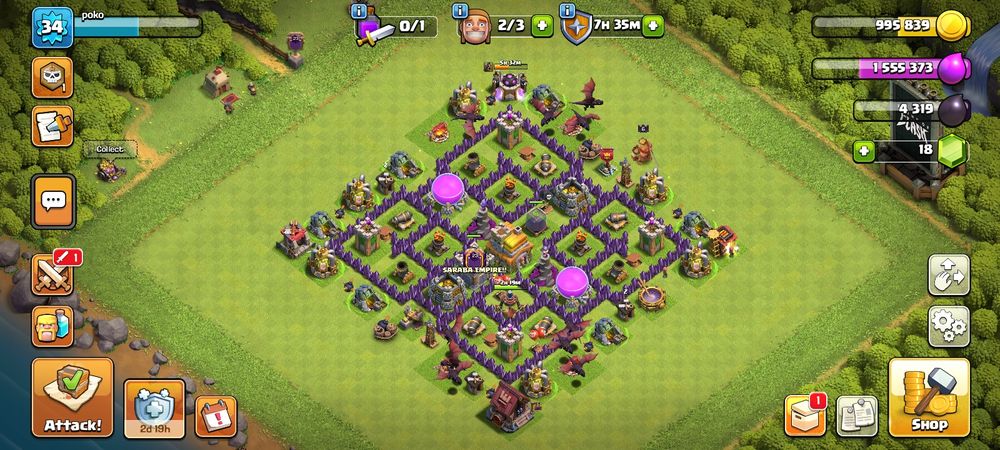 Clash of clans 7 th