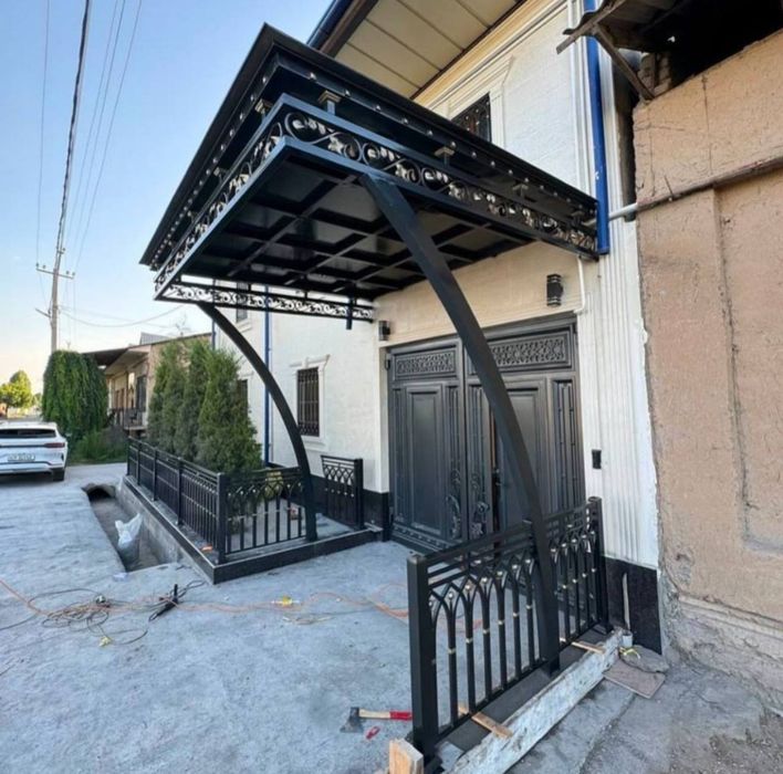 Darvoza Reshotka Naves perila Ворота решётка навес калитка