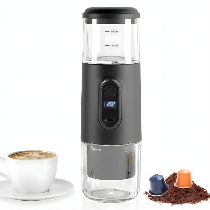 Преносима кафемашина за къмпинг,с вградена батерия  2500mAh
Тип батерия: Вградена, 2500 mAh