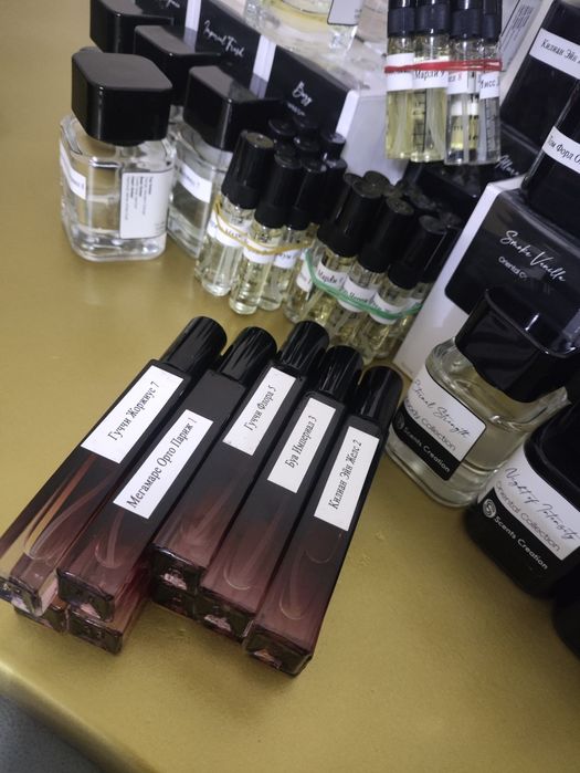 Louis Vuitton, Creed Aventus, Gucci, Dior.