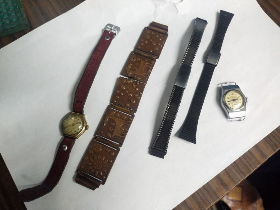 Часы GARANT и Звезда 15 камней ремешки