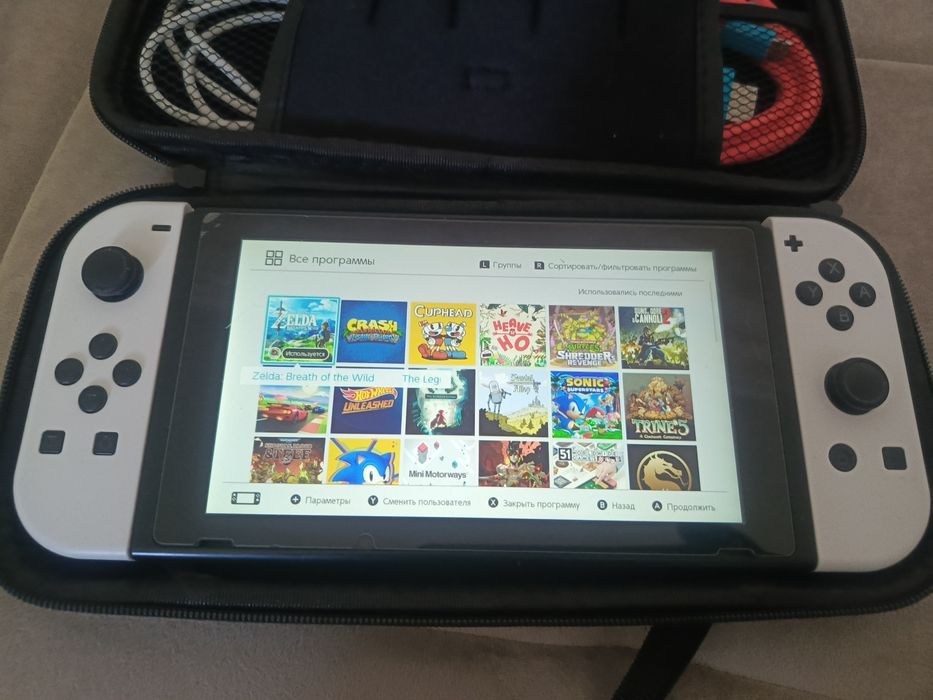 Nintendo Switch V2 +3 fleshka +oʻyinlar+garantiya