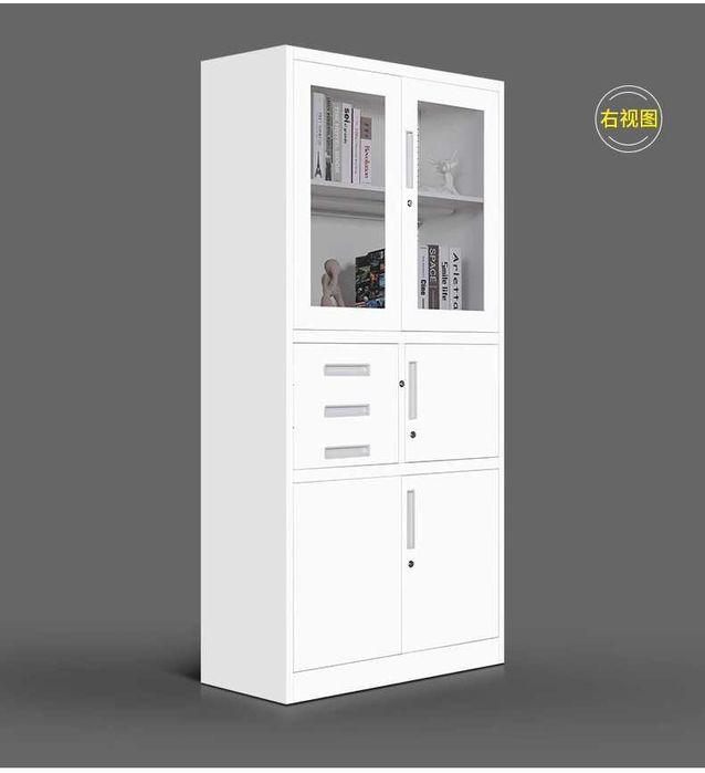 шкаф   Шкаф с закалённым стеклом  /Прочный офисный шкаф