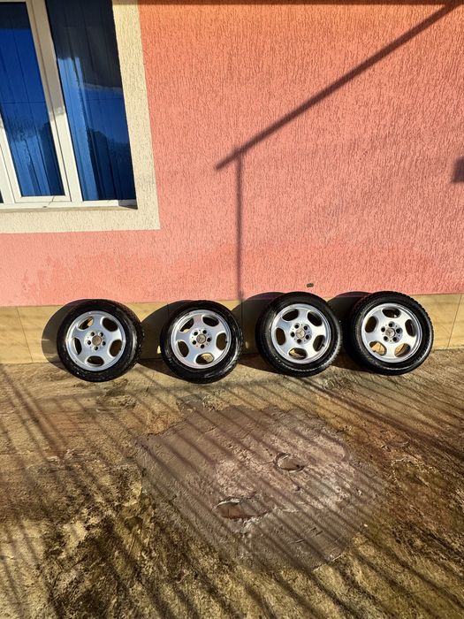 Продавам зимни гуми с джанти за Мерцедес C-Class и E-Class(W203/W210)