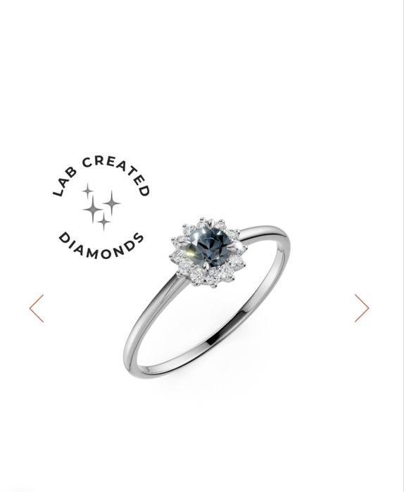 Inel din aur alb cu topaz blue london de 0.1 ct si diamante de 0.1 ct