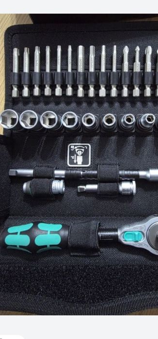 Set clichet cu tubulare si biti WERA 8100 SA 6