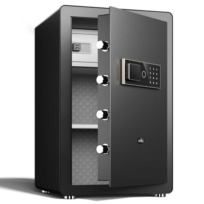 Сейф ET572 Deli электронный ключ+цифровой ключ 29 кг 600x380x360