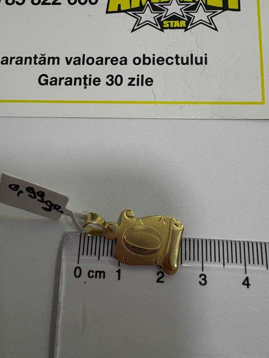 Pandant Litera O Aur 14k (ctg)staramanet