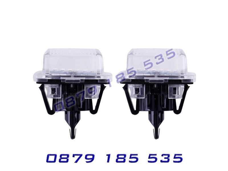 Диодни плафони заден номер Mercedes W204 светлини мерцедес