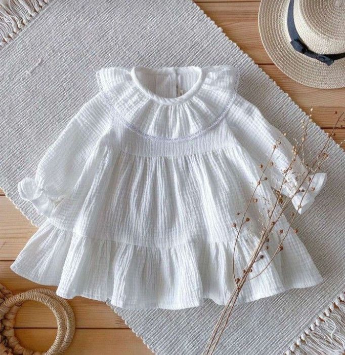 Белая двухслойная muslin ткань – мягкость и комфорт в каждом см