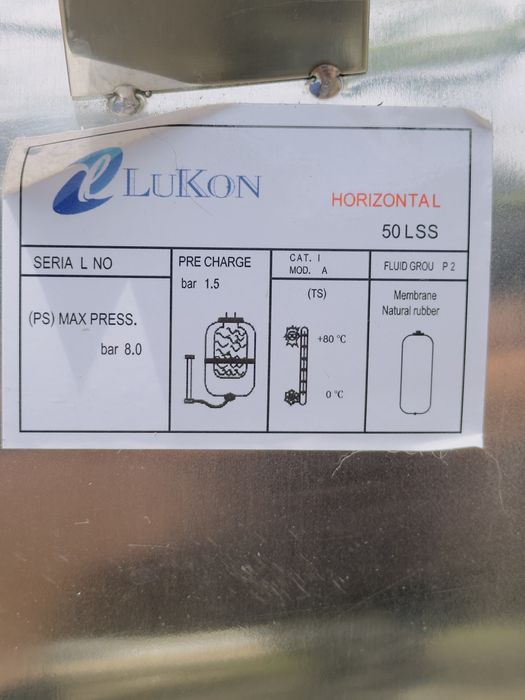 Vas expansiune hidrofor inox - 50l