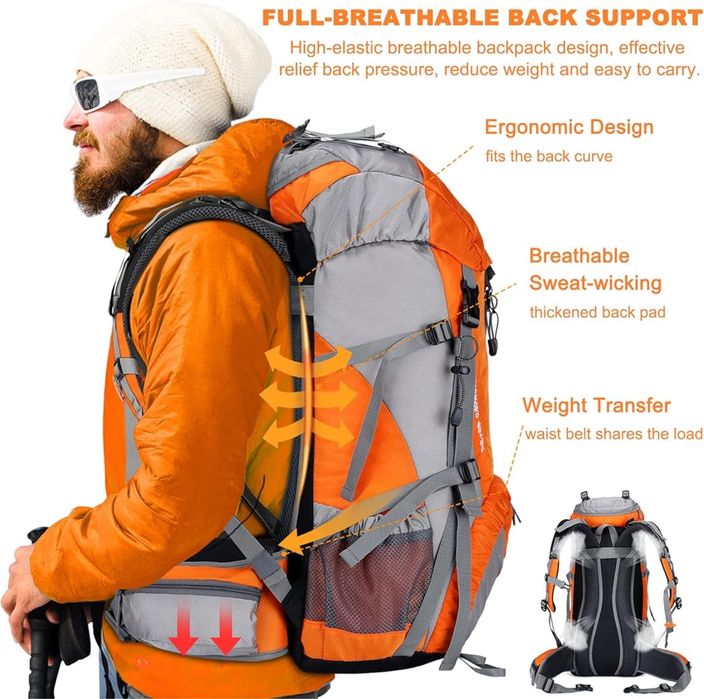 Rucsac drumetii/trekking -50 l, nou