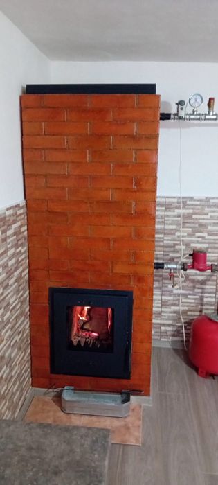 Centrală,termoșemineu din cărămidă