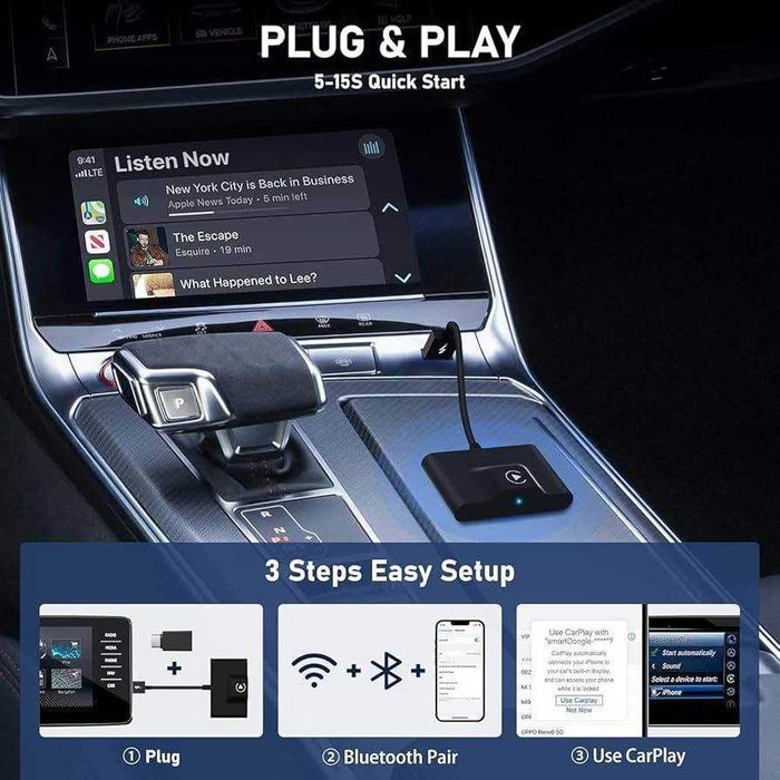 “Teeran” Wireless CarPlay adapter