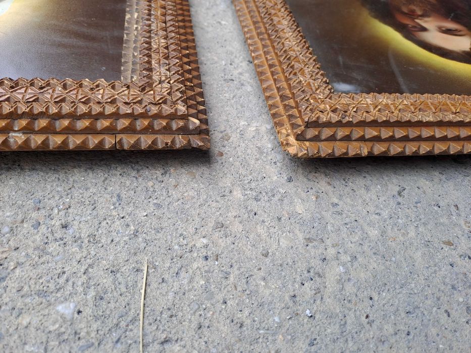 rama lemn tramp art 48/61 cm tablou