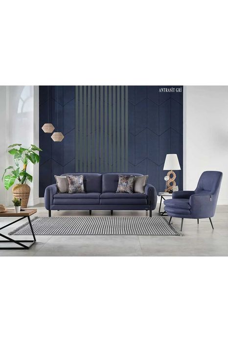 Декоративен стенен панел - MDF – Антрацит – 60 x 120 см