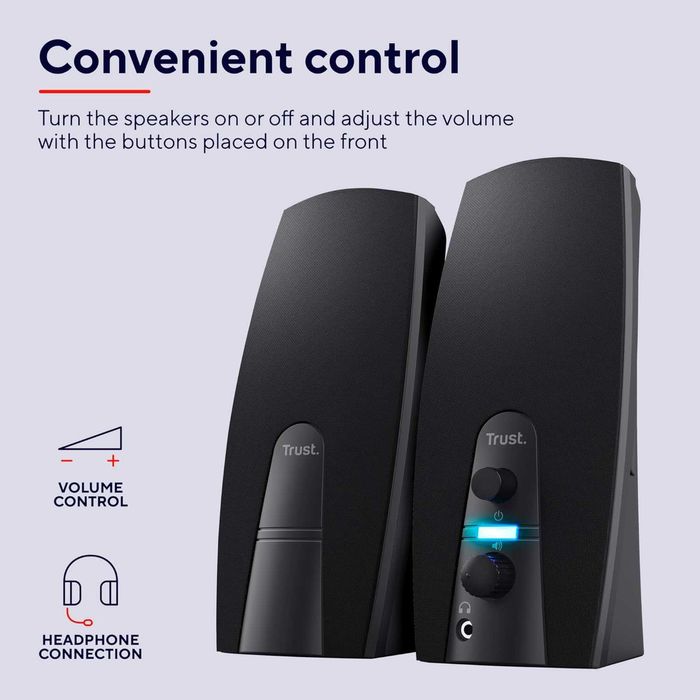 Комплект високоговорители Trust Almo 2.0 за компютър, 10 W