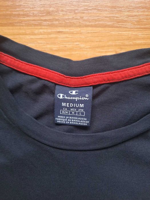 Tricou Champion Script Logo Mărimea M Navy Bleumarin Small Logo 100% Bumbac