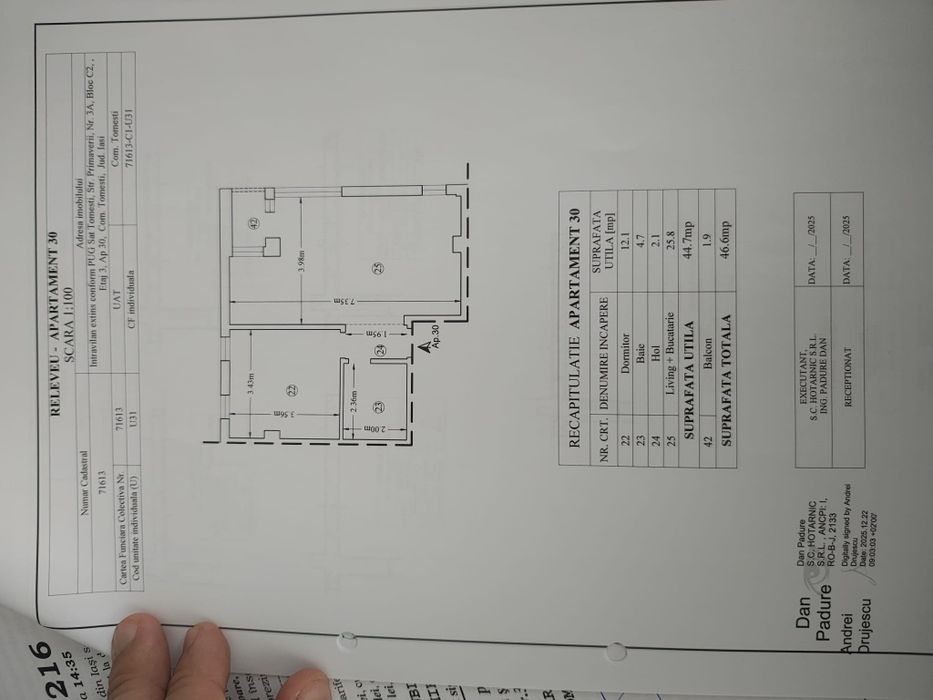Apartament de vânzare 2 camere