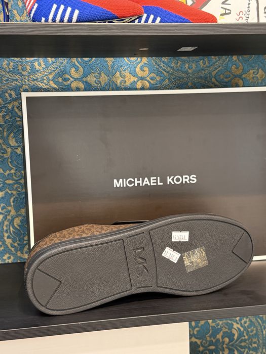 Мъжки смилърси кецове Michael Kors Monogram Brown