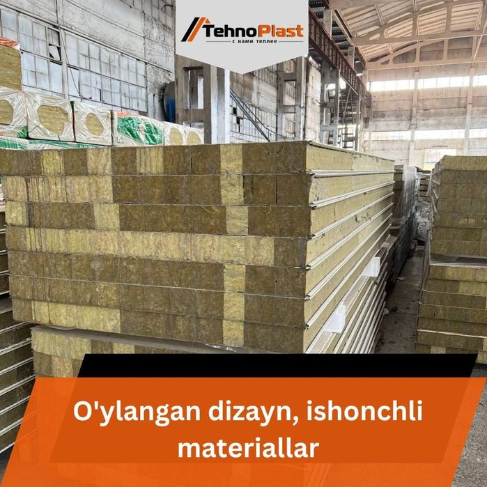 Sendvich panel • Past narxga A'lo Sifat Tehnoplastda