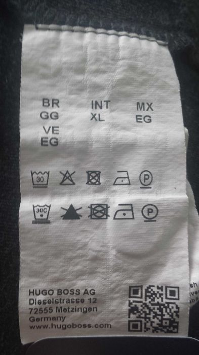 Сива блуза с дълъг ръкав Hugo Boss (XL)