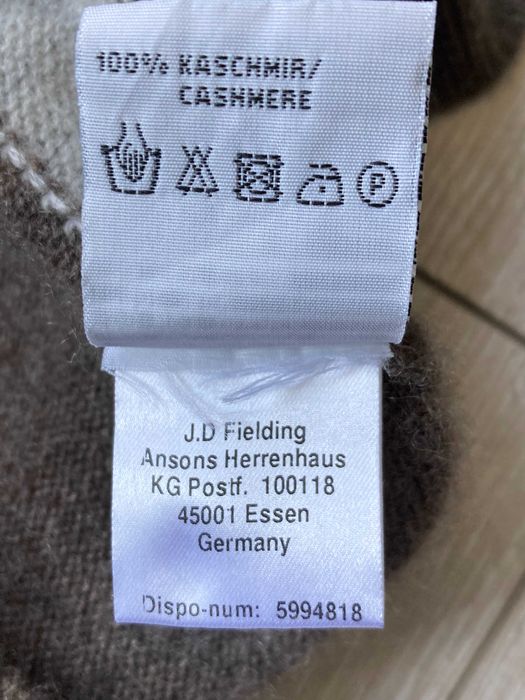 F.D. Fielding 100% Cashmere мъжки кашмирен пуловер кашмир размер XL