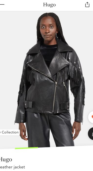 Кожено яке Hugo Boss. Естествена кожа.