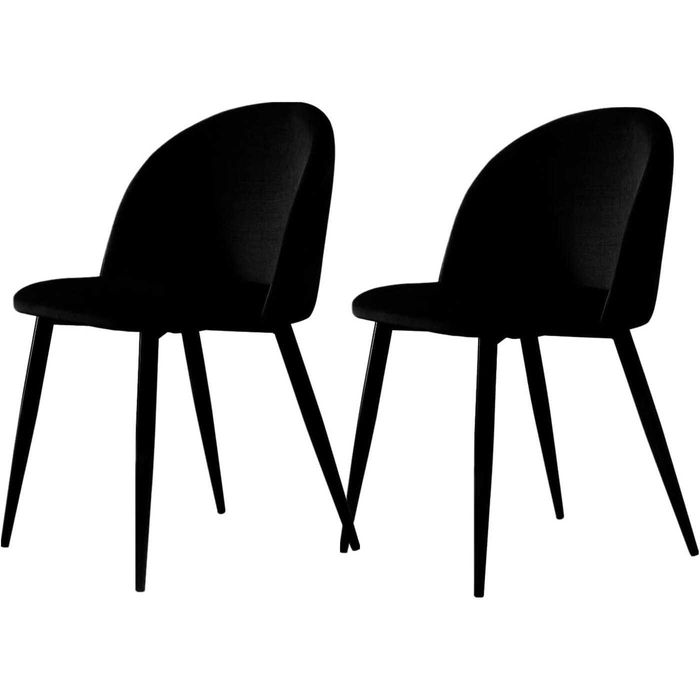 ПРОМОЦИЯ Трапезни столове–CLIPOP C-U-DC-0074BL дамаска от кадифе–2 бр.