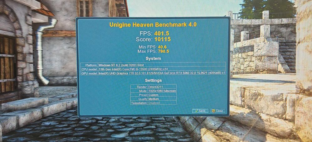Мощнo Геймърско РС Intel I5 13500 14/20 Core/32Gb D5/1TB SSD/MSI 5060/Гаранция