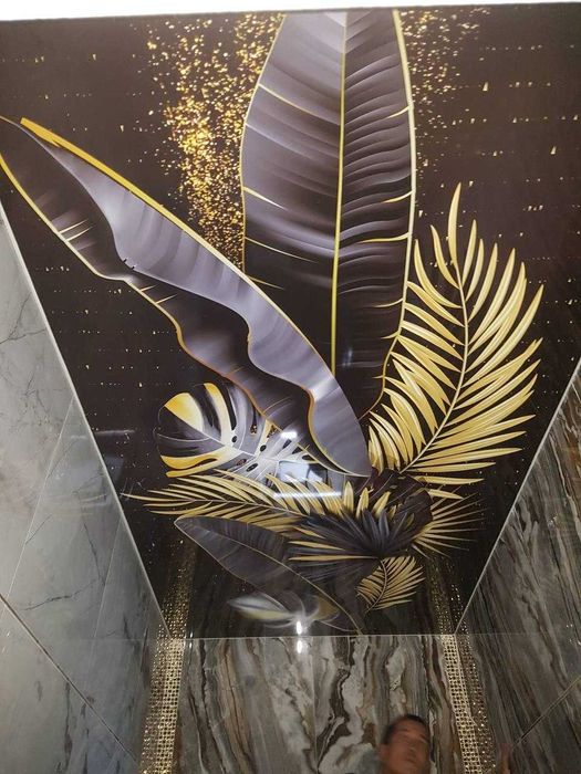 Натижной паталок установка чистка ремонт бажарамиз натяжной потолок