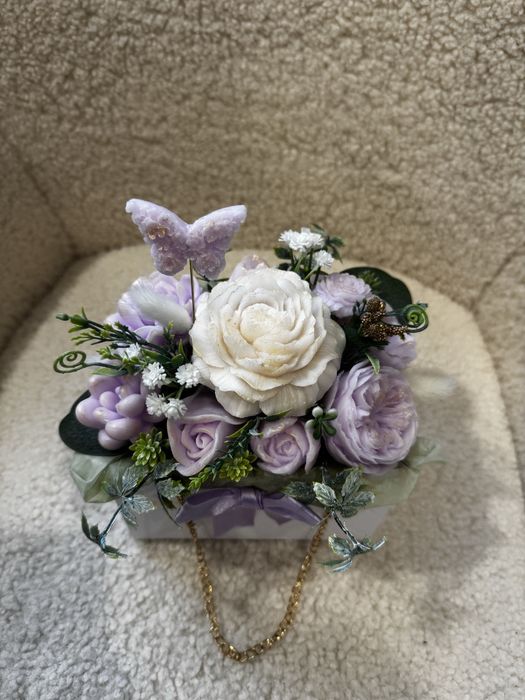 Кошнички с ръчно изработени глицеринови сапуни