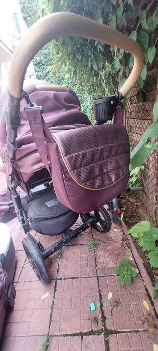 Carucior 3in1 + Sac bebe din lana de oaie