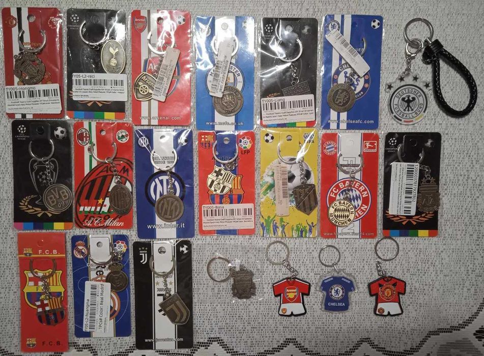 Футболни ключодържатели - двулицеви !!!