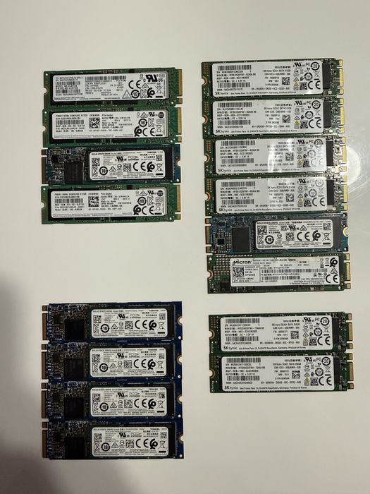 SSD-uri M2 2280 NVME/SATA/2.5 256/512/500 Gb Samsung Evo/SkHynix/Toshiba
