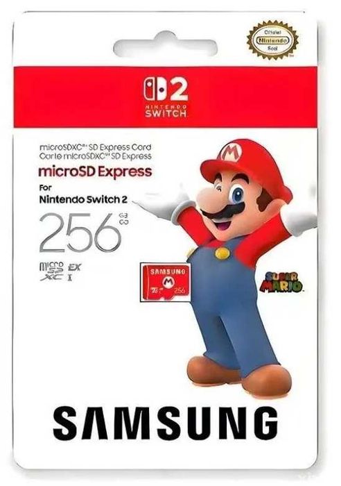 Samsung microSD Express Card для Nintendo Switch 2 карта памяти-256GB