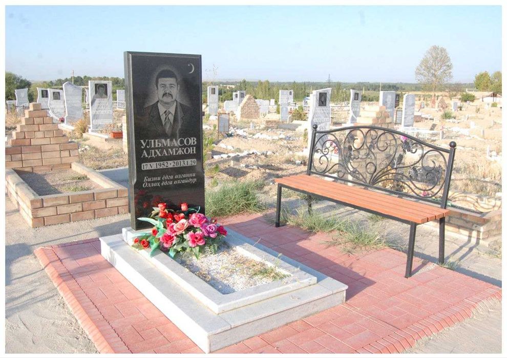 Цех памятников в Фергане