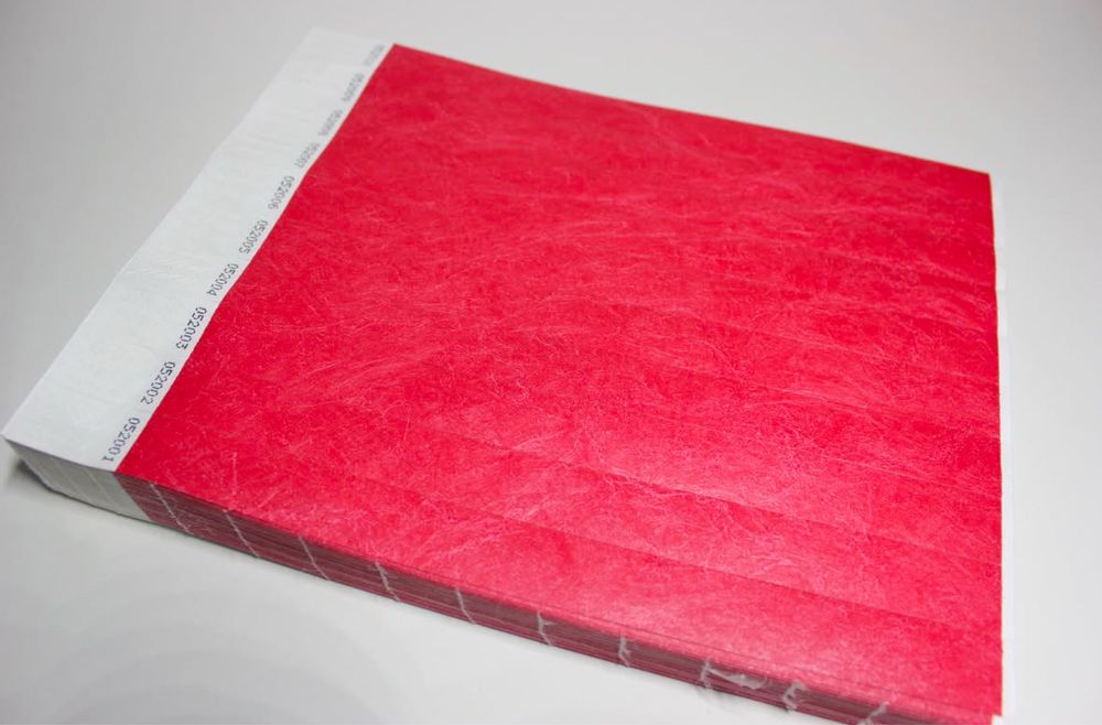 Контрольные бумажные браслеты Tyvek
