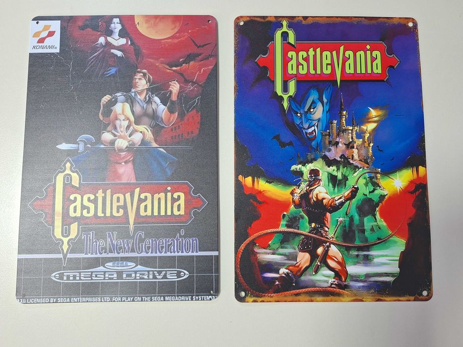 Castlevania Mega Drive Retro Video Game Metal Poster Aluminum