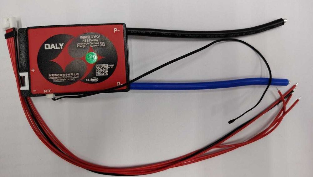 BMS плата 4S DALY 40/60A LiFePo4, оригинал (модель J16H3) — Новая/Янги