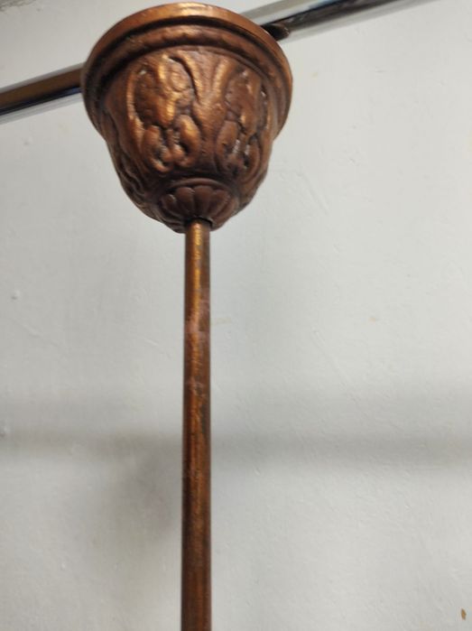 Lustra veche candelabru 5 brate ceramica + 5 becuri