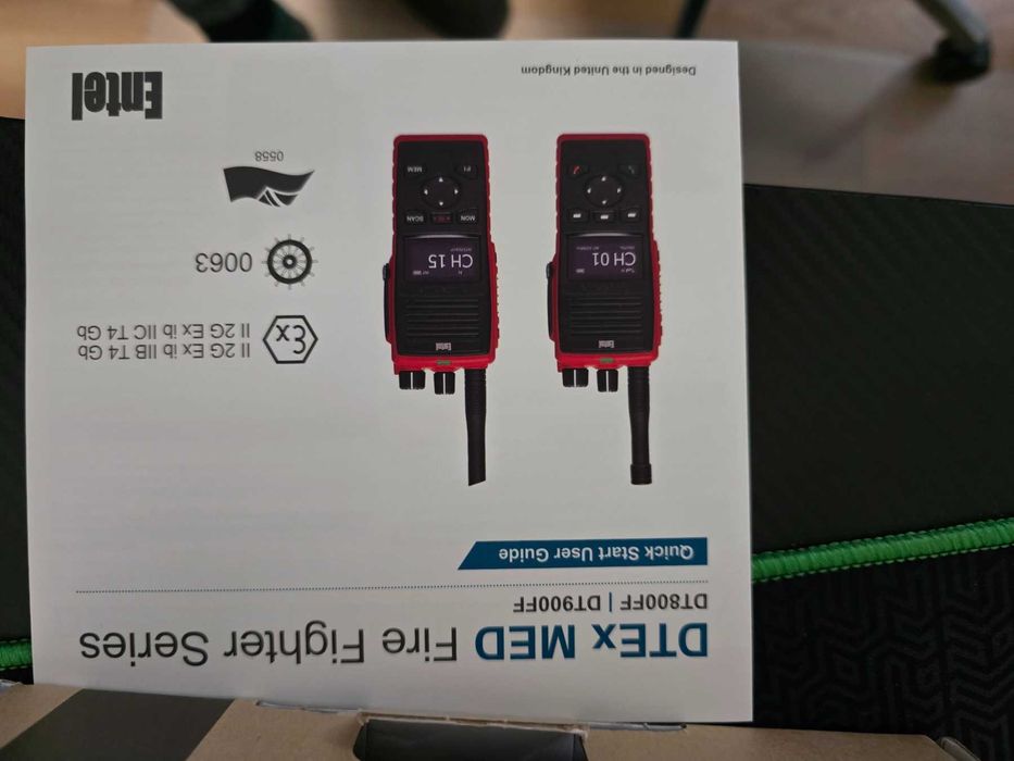 Entel UHF. MED FIRE FIGHTER.( преносима пожароустойчива УКВ станция )