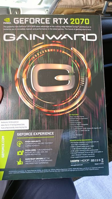GEFORCE RTX 2070 8gb