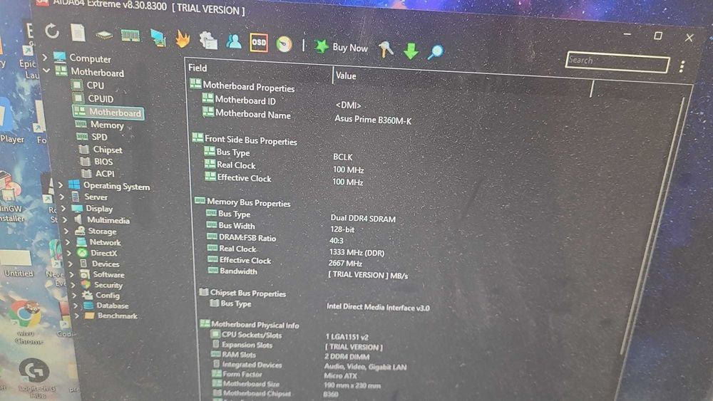 kit gaming i9 9900k + 16 gb ram  + asus b360m-k -ca nou