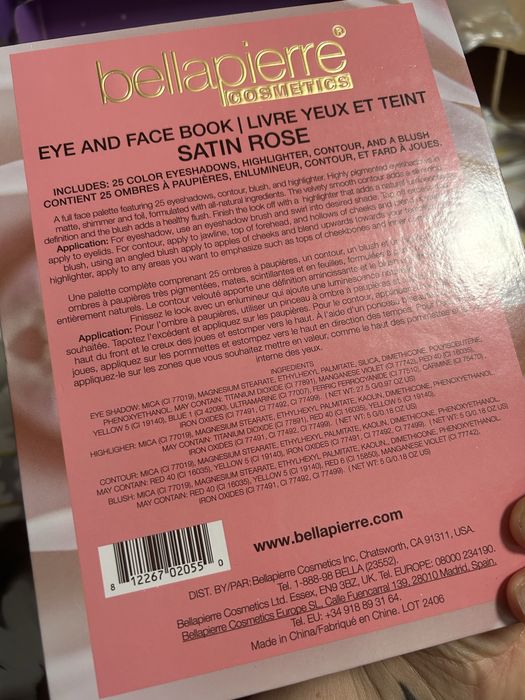 Палитра BellaPierre Satin Rose