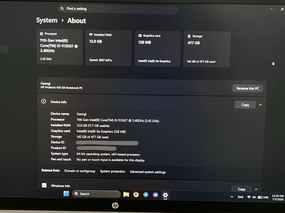 HP ProBook 450 G8 Notebook
